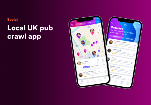 Mobile App Development Package Example: Pub Collector: pub crawl app development