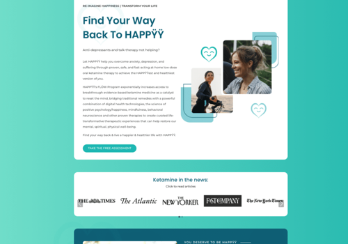 Web Design Package Example: HAPPY Website Design & Development