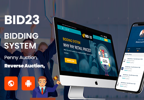 Mobile App Development Package Example: Auction app