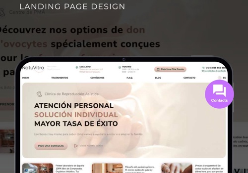 Web Design Package Example: ADS Campaign Landing Page Design for NatuVitro