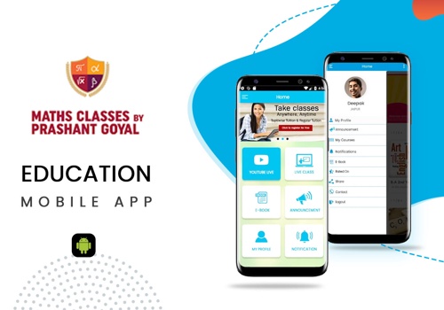 Mobile App Development Package Example: Maths Classes By Prashant Goyal