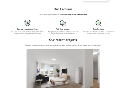 Web Development Package Example: Stagging Set web development
