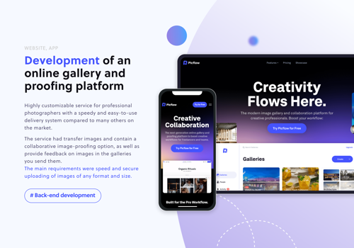 Web Development Package Example: Picflow