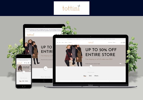 E-Commerce Development Package Example: Tottini