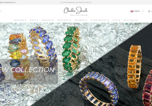 Search Engine Optimization Package Example: Chordia Jewels - Jewels To Be Treasured