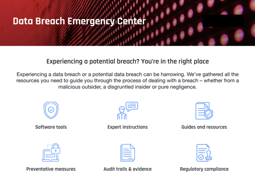 Graphic Design Package Example: Emergency Center 1-Pager