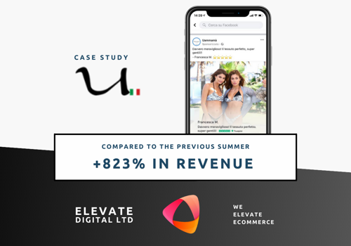 Social Media Marketing Package Example: Revenue +823% Compared to last summer