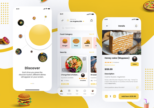 UX/UI Design Package Example: Food Delivery App Design