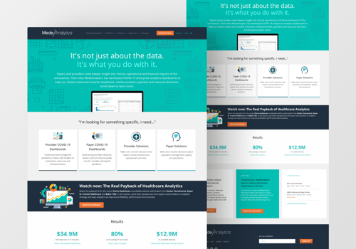 Web Development Package Example: MedeAnalytics