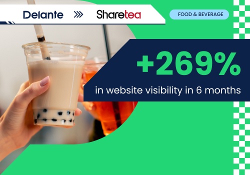 Search Engine Optimization Package Example: Global SEO process for Sharetea