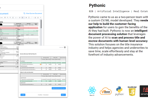 Custom Software Development Package Example: Pythonic - Monthly Product Team