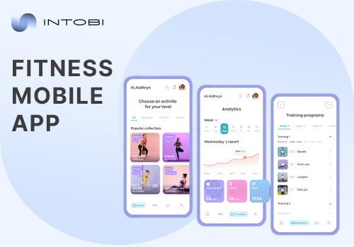 UX/UI Design Package Example: Fitness Mobile App