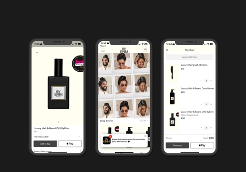 Mobile App Development Package Example: ByErim App and Website
