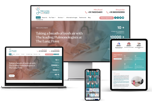Web Design Package Example: Healthcare Accessibility with The Lung Point