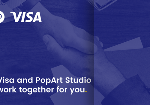 Web Design Package Example: PopArt Studio & Visa Partnership