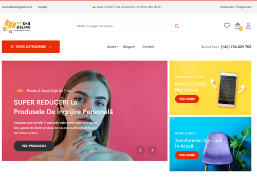 E-Commerce Development Package Example: Multiproduct Online Store