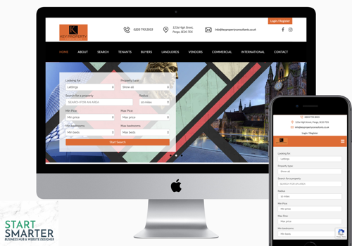 Web Design Package Example: Web Design With Property Feed for Estate Agency