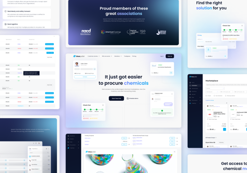 UX/UI Design Package Example: BluePallet