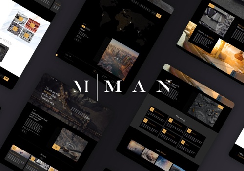 Web Design Package Example: Man Corp