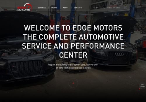 Web Design Package Example: Corporate Website Creation | Auto Service