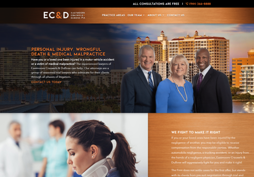 Branding Package Example: Website Design & Branding for ECD.Law