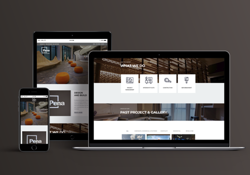 Web Design Package Example: Pena Builder