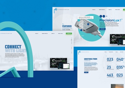 Web Design Package Example: Led Elektronika, Web Design and Development