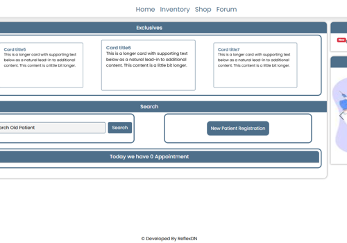 Web Design Package Example: Dental Appointment Software