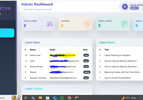 Web Development Package Example: SkillCrafter — Empowering Learners with AI-Powered