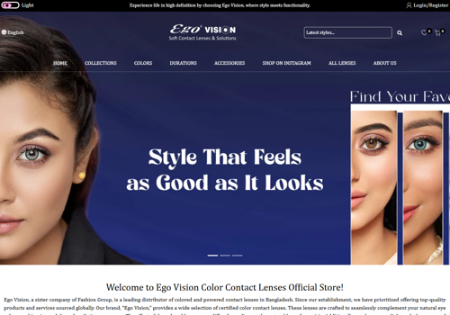 Branding Package Example: Ecommerce Platform for Lense Business