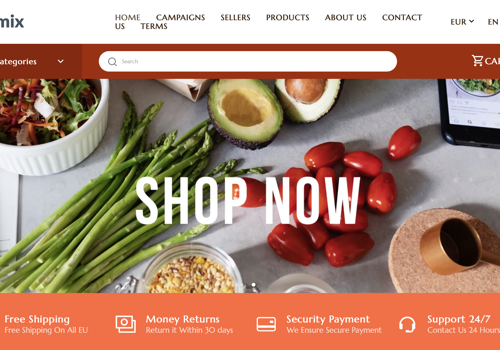 Web Development Package Example: Gourmix