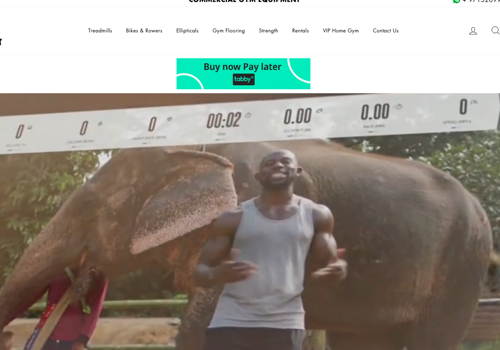 Web Design Package Example: eCommerce for Fitness Products