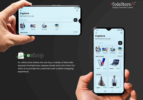Mobile App Development Package Example: eShop eCommerce
