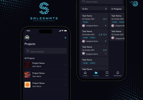 Mobile App Development Package Example: SalesMate – Boost Your Sales With AI