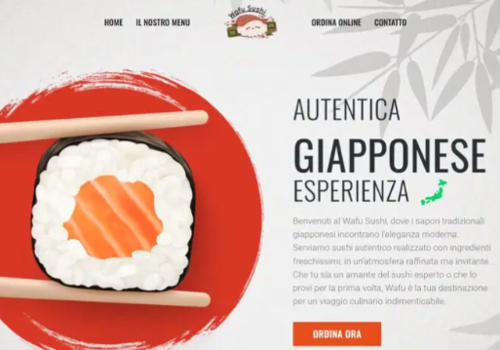 Web Development Package Example: Website - WaFu Sushi (和風)