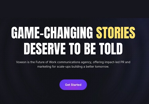 Web Design Package Example: Voxeon Communications