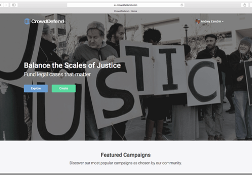 Web Development Package Example: Crowd Defend - Crowd Funding Platform