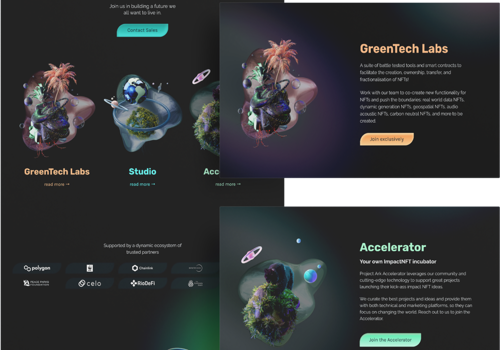 Web Development Package Example: System To Collect Nfts For Your Carbon Footprint