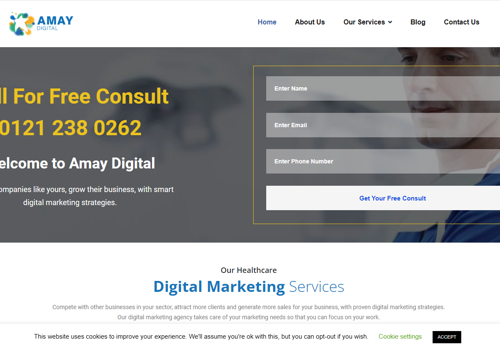 Pay Per Click Package Example: Digital Employee Solutions for Amay Digital