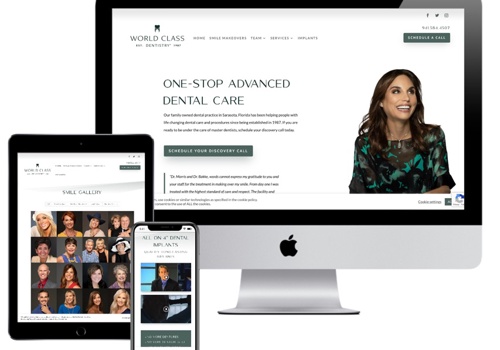 Web Development Package Example: State-Of-The-Art, Full Service Dental Practice