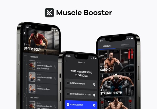 Mobile App Development Package Example: Muscle Booster