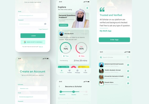 UX/UI Design Package Example: My Mufti