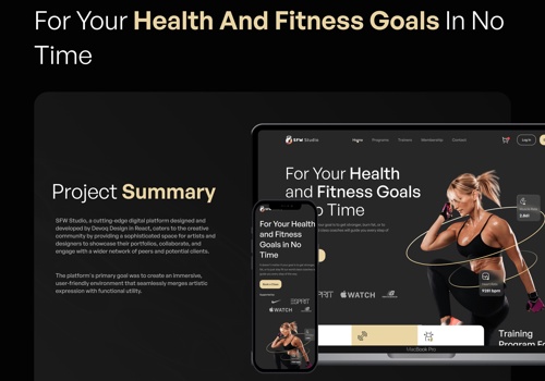 Web Design Package Example: SFW Studio - Web Case Study