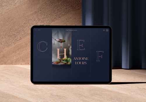 Web Design Package Example: Chef Antoine Lours - Web Design & Dev | Branding
