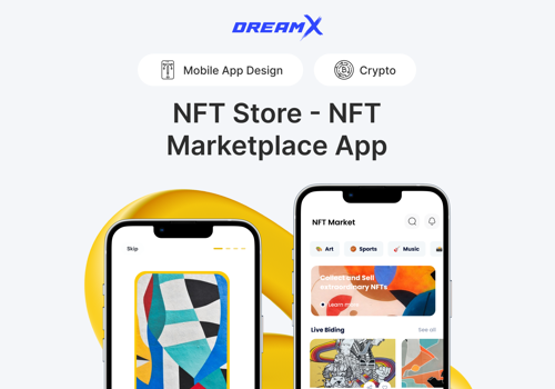 UX/UI Design Package Example: NFT Store - NFT Marketplace App Design
