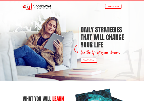 UX/UI Design Package Example: Landing Page for Books