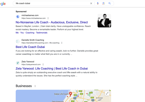 Search Engine Optimization Package Example: Danielle Smith
