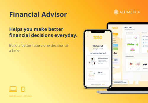 Web Development Package Example: Financial Advisor iOS app and web platform