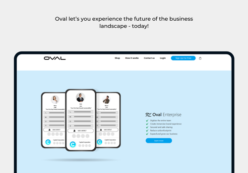 Web Development Package Example: Oval