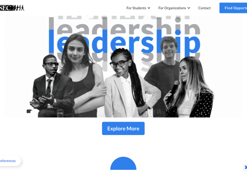 Web Design Package Example: AIESEC in India's - Website